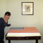 Giant American flag cake