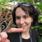 Deborah and a butterfly
