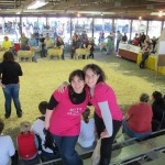 Posing at the sheep show